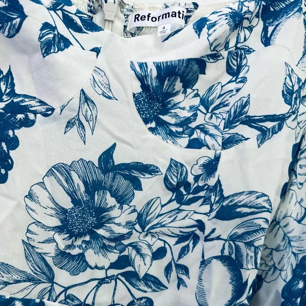 Reformation Cammi Dress in Corsica Size 4 - Picture 4 of 6